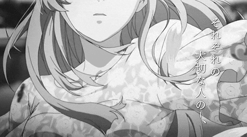 black-and-white-violet-evergarden.gif